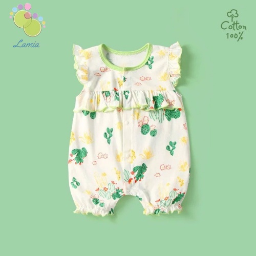 Body Đùi Hè Tiểu Thư Họa Tiết Dễ Thương Cho Bé Gái Sơ Sinh