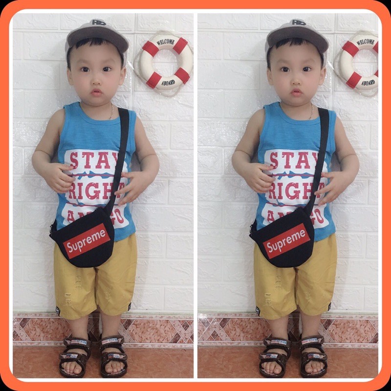 Áo Thun Ba Lỗ Cotton Xược Mỏng Mát Ngày Hè Cho Bé