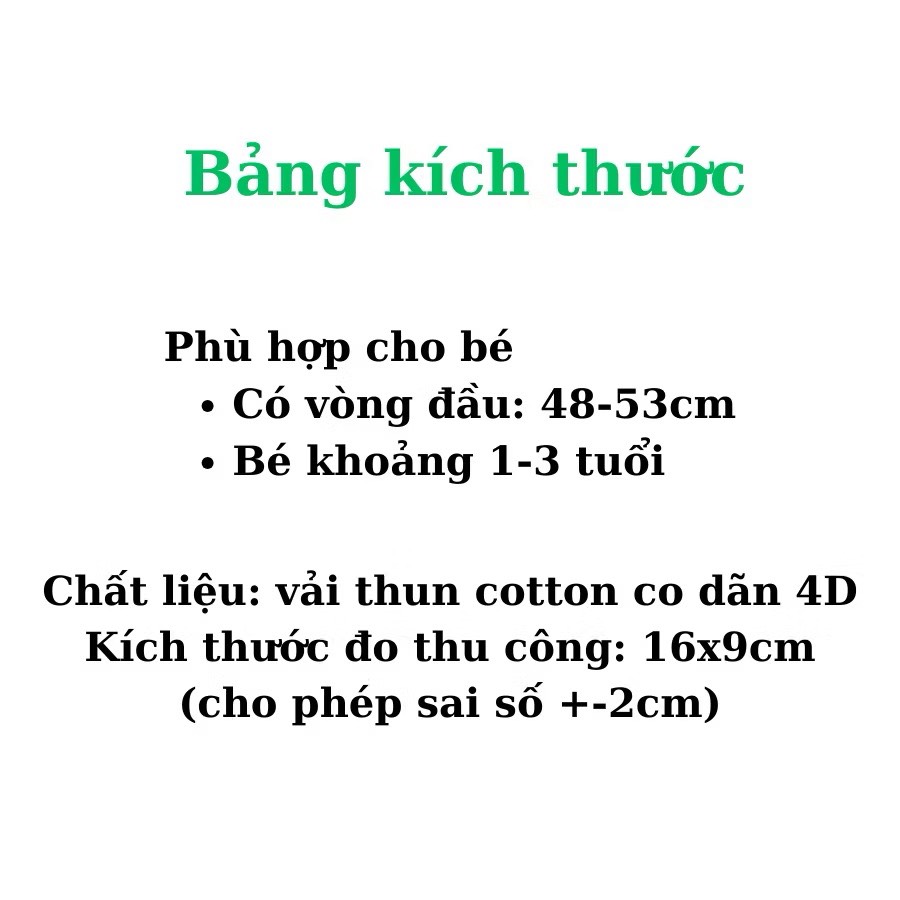 Băng đô turban con ong kẻ sọc đen trắng cho bé trai bé gái sơ sinh 𝐓𝐁𝟓