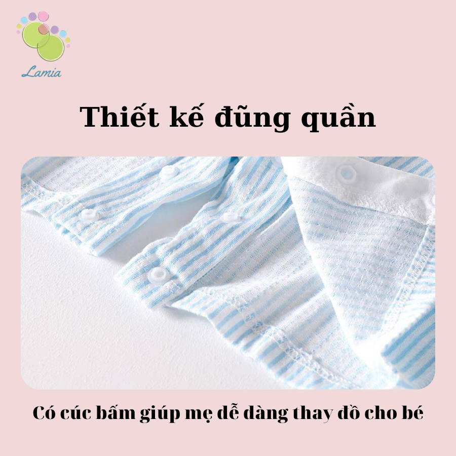 Body đùi hè mỏng mát phong cách công tử cho bé sơ sinh 𝟒𝟔𝐁𝐃𝐃𝐔