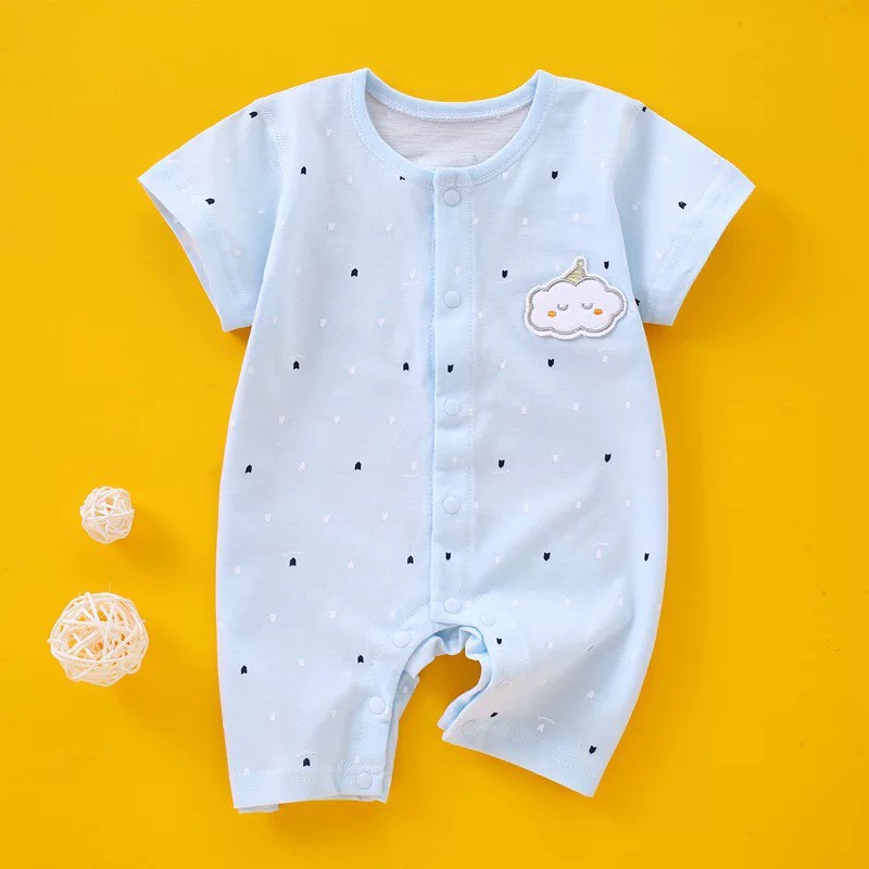 Bộ Đồ Liền thân Mùa Hè Body Đùi Cúc Giữa Cho Bé Sơ Sinh 25BDDU