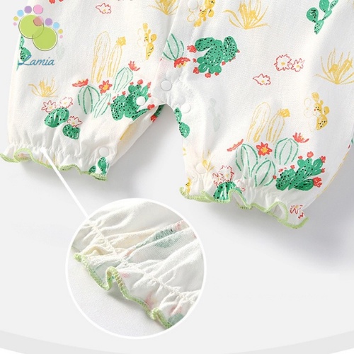 Body Đùi Hè Tiểu Thư Họa Tiết Dễ Thương Cho Bé Gái Sơ Sinh
