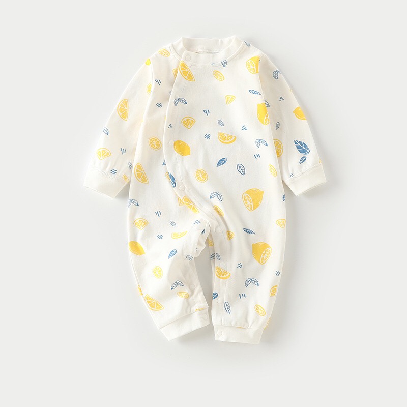 Bộ Body Thu Đông Dài Tay Cotton Mềm Mại Cho Bé 0-2 Tuổi 08BDD