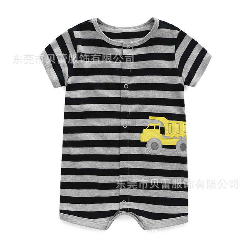 Bộ Body Đùi Hè Xuất Dư, Romper Đùi Cho Bé Trai Sơ Sinh 2-24 Tháng Lamia