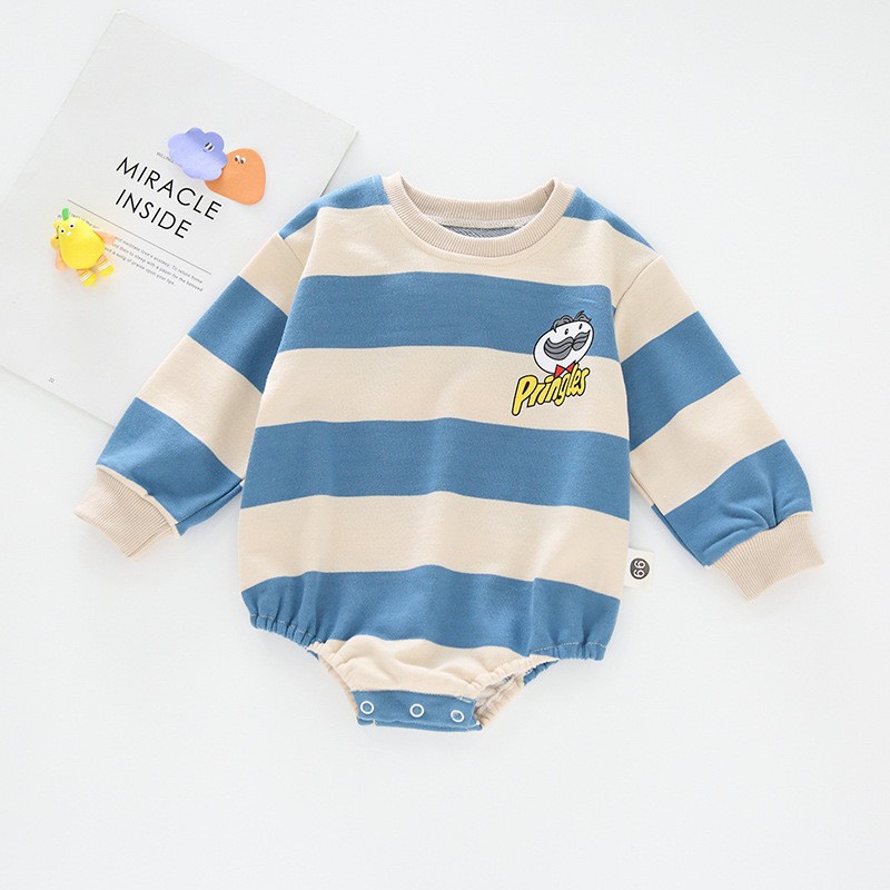 Bộ Bodysuit Dài Tay Thu Đông Cho Bé Trai Bé Gái Sơ Sinh