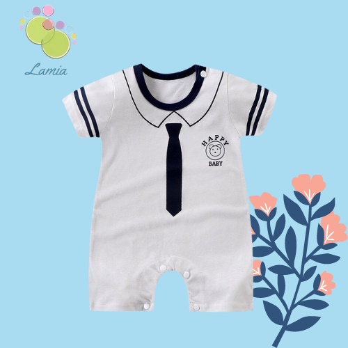 Bodysuits Body Cotton Hè Xuất Nhật Cho Bé Trai Bé Gái Sơ Sinh