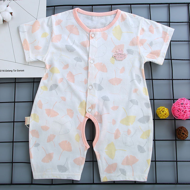Body Đùi Cộc Tay Cúc Giữa Mùa Hè Họa Tiết Dễ Thương Cho Bé Trai Bé Gái Sơ Sinh Lamia 𝟑𝟔𝐁𝐃𝐃𝐔