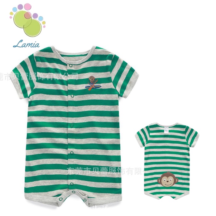 Bộ Body Đùi Hè Xuất Dư, Romper Đùi Cho Bé Trai Sơ Sinh 2-24 Tháng Lamia