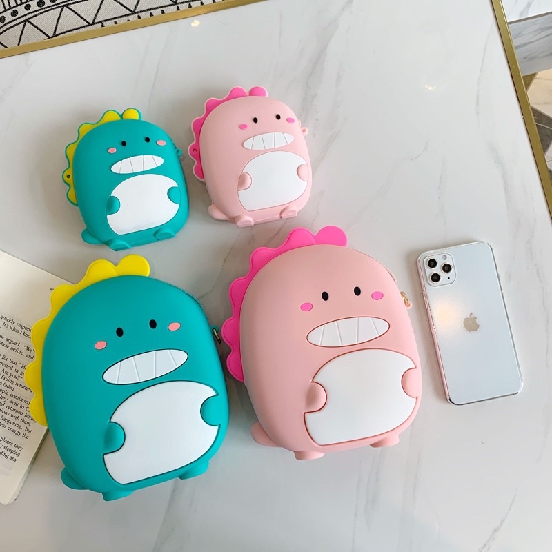 Túi Đeo Chéo Silicon Hình Thú Đáng Yêu Đựng Tiền Lì Xì Cho Bé Trai, Bé Gái