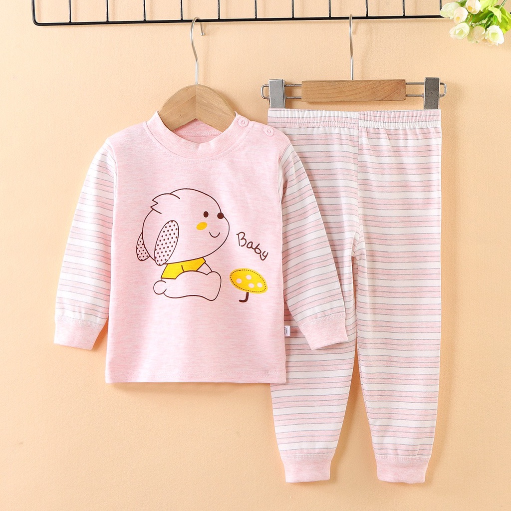 Bộ Đồ Dài Tay Thu Đông Cotton Len Cho Bé Trai Bé Gái Cao Cấp Từ 1-4 Tuổi