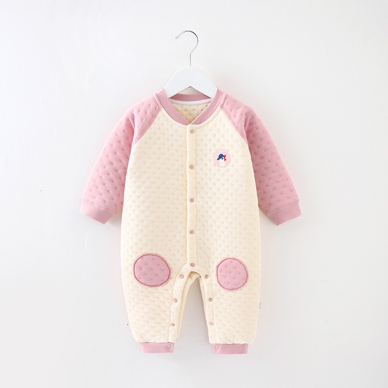 Bộ Liền Thân dài tay nỉ bông cho bé trai và bé gái sơ sinh từ 3-13kg 𝟐𝟏𝐁𝐃𝐃