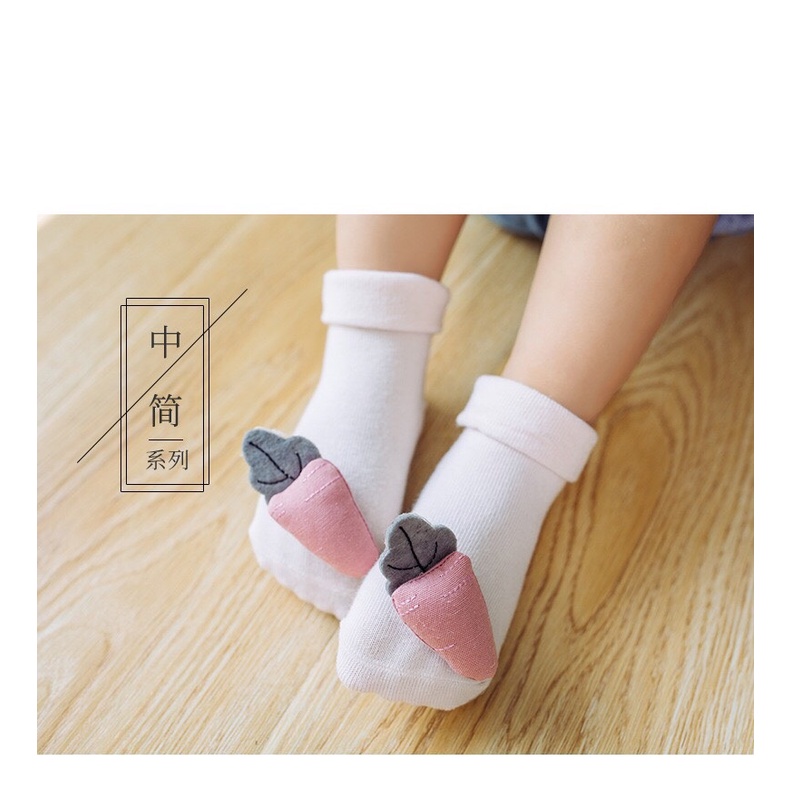 Tất Vớ Thú Chống Trượt Họa Tiết 3D Dễ Thương Cho Bé Sơ Sinh 𝟎𝟑𝐓𝐓