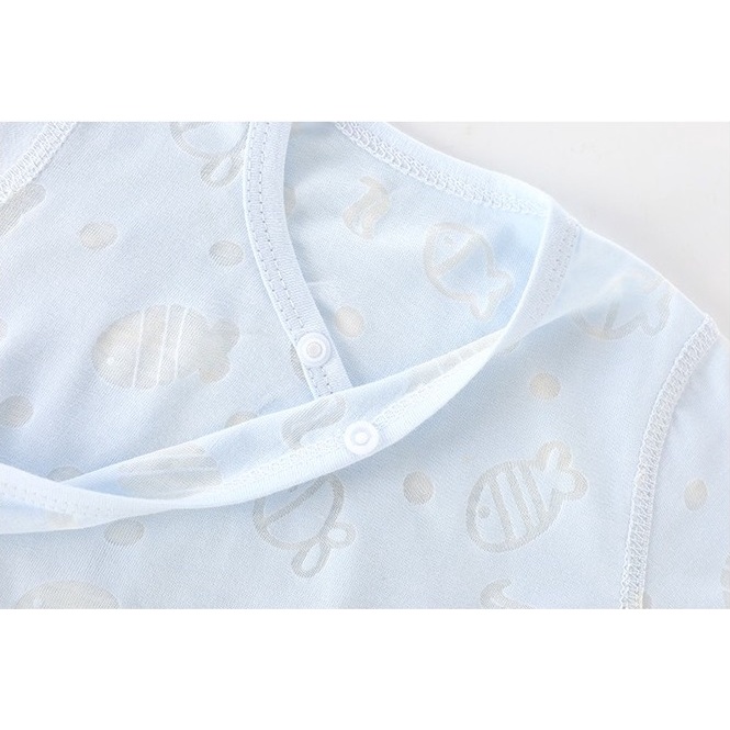 Bộ Bodysuit Cộc Tay Thông Hơi Hè Mỏng Mát Cho Bé Sơ Sinh 𝟏𝟓𝐁𝐃𝐒
