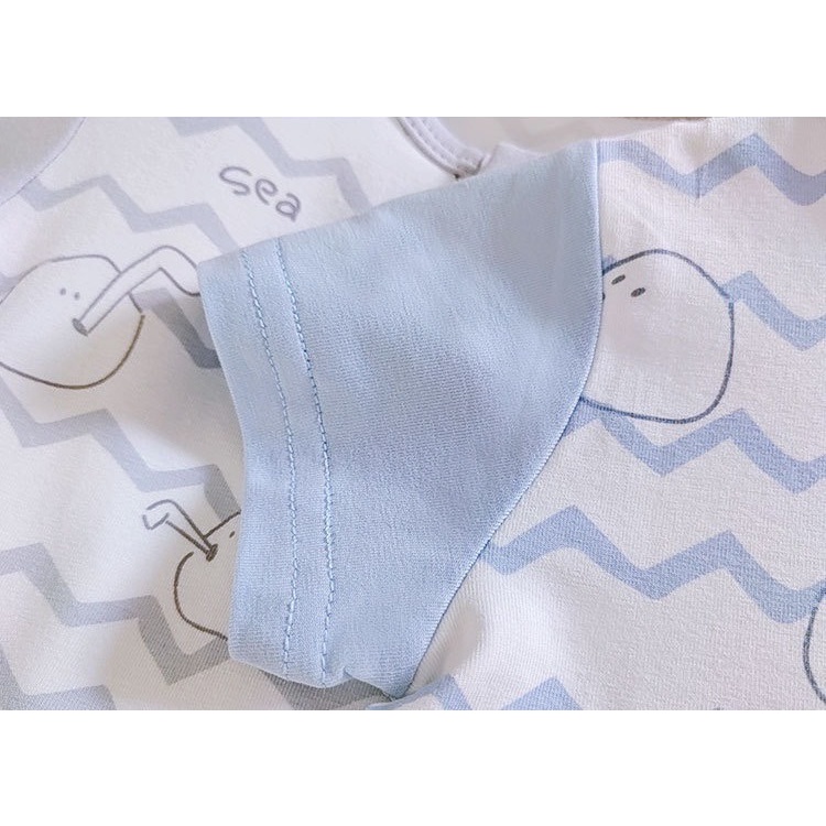 Bodysuit cộc tay mùa hè mỏng mát cho bé sơ sinh 𝟏𝟕𝐁𝐃𝐒