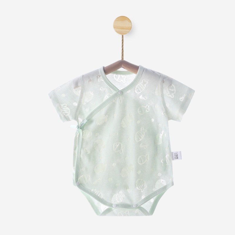 Bộ Bodysuit Cộc Tay Thông Hơi Hè Mỏng Mát Cho Bé Sơ Sinh 𝟏𝟓𝐁𝐃𝐒