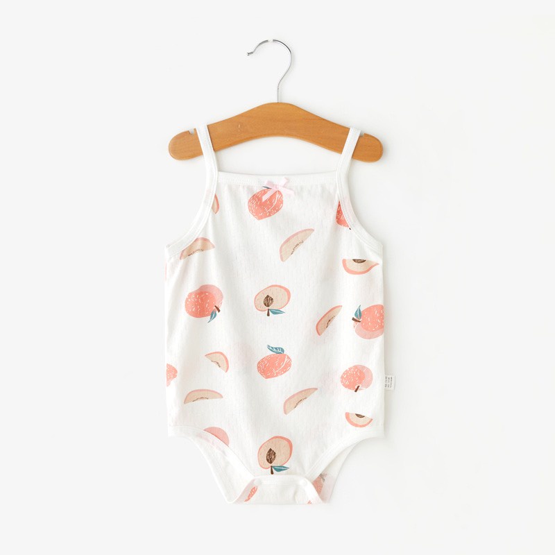 Jumsuit Body 2 Dây Hè Dễ Thương Cho Bé Gái