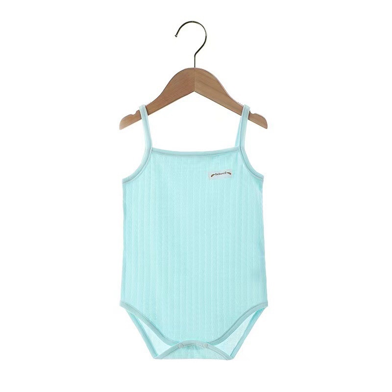 Bộ Đồ Liền Thân Bodysuit 2 Dây Mong Mát Cho Bé Gái Sơ Sinh Mùa Hè 𝟏𝟓𝐁𝐃𝐒𝟐𝐃