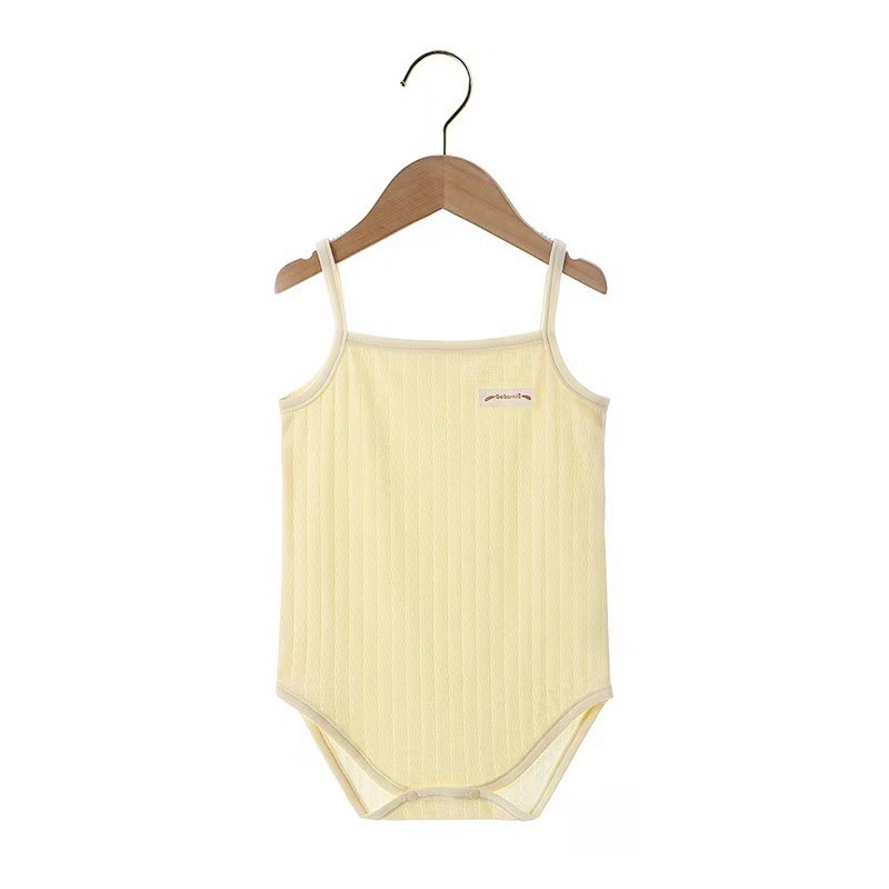 Bộ Đồ Liền Thân Bodysuit 2 Dây Mong Mát Cho Bé Gái Sơ Sinh Mùa Hè 𝟏𝟓𝐁𝐃𝐒𝟐𝐃