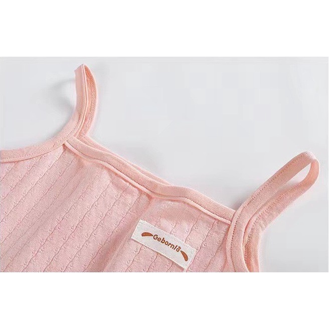 Bộ Đồ Liền Thân Bodysuit 2 Dây Mong Mát Cho Bé Gái Sơ Sinh Mùa Hè 𝟏𝟓𝐁𝐃𝐒𝟐𝐃