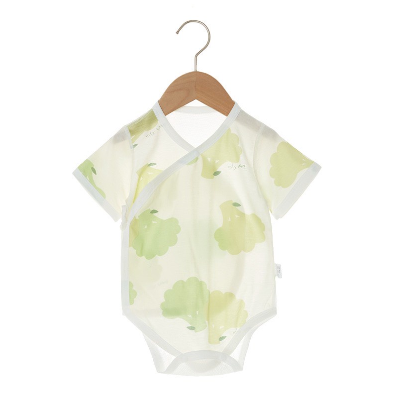 Bodysuit hè mỏng mát có lỗ thông hơi cho bé trai bé gái sơ sinh nằm điều hòa 𝟏𝟖𝐁𝐃𝐒