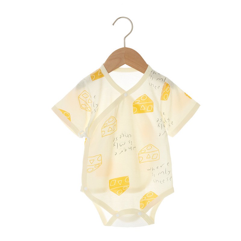 Bodysuit hè mỏng mát có lỗ thông hơi cho bé trai bé gái sơ sinh nằm điều hòa 𝟏𝟖𝐁𝐃𝐒