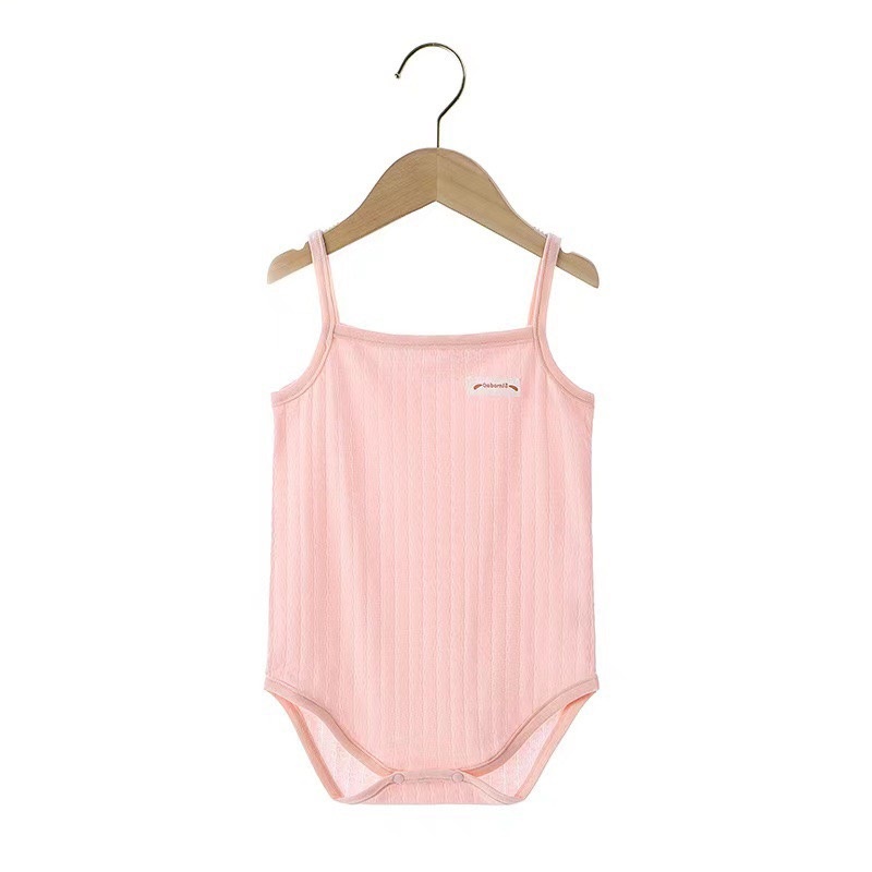 Bộ Đồ Liền Thân Bodysuit 2 Dây Mong Mát Cho Bé Gái Sơ Sinh Mùa Hè 𝟏𝟓𝐁𝐃𝐒𝟐𝐃