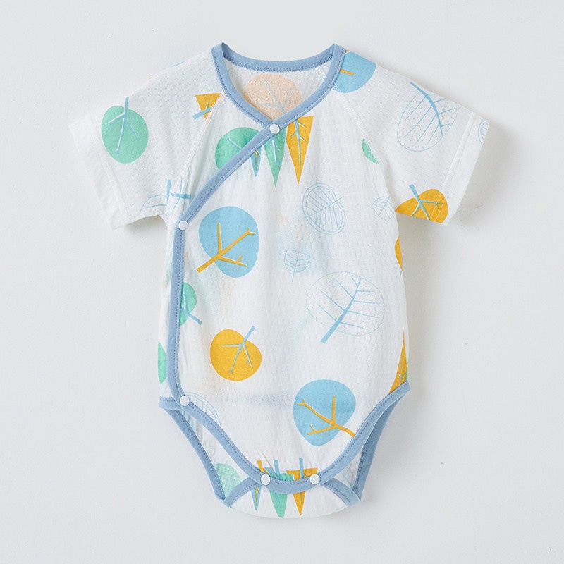 Bộ Đồ Liền Thân Mùa Hè Cộc Tay, Body Thông Hơi Thoáng Mát Cho Bé Sơ Sinh 20BDS