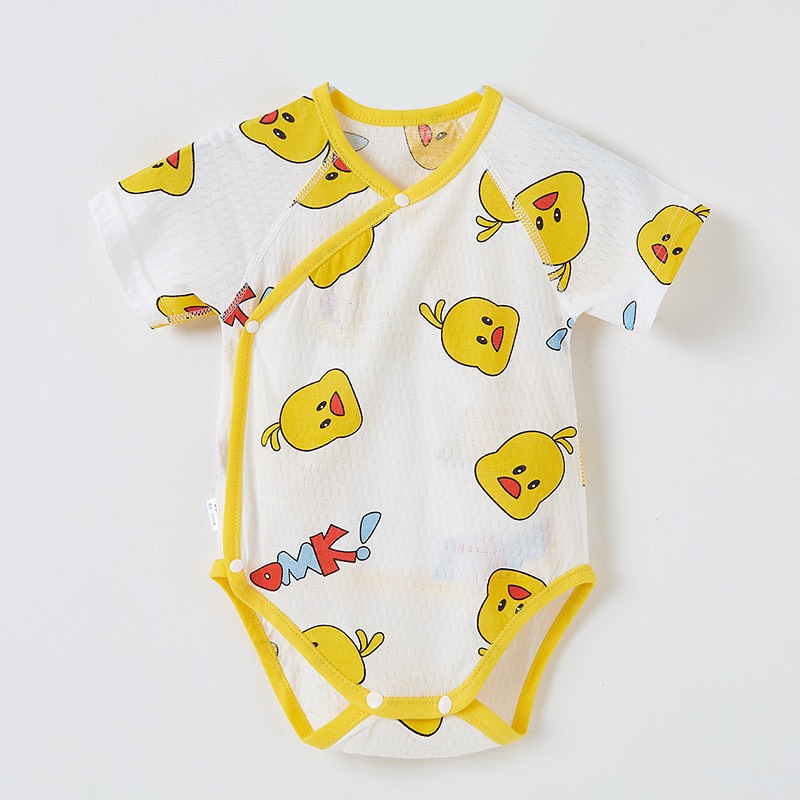 Bộ Đồ Liền Thân Mùa Hè Cộc Tay, Body Thông Hơi Thoáng Mát Cho Bé Sơ Sinh 20BDS