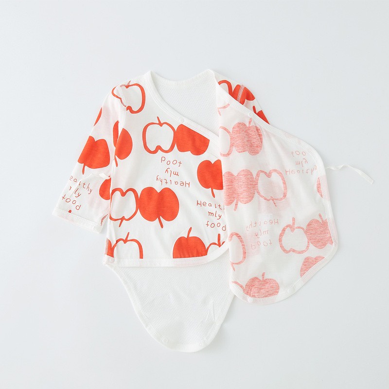 Bodysuit hè mỏng mát có lỗ thông hơi cho bé trai bé gái sơ sinh nằm điều hòa 𝟏𝟖𝐁𝐃𝐒
