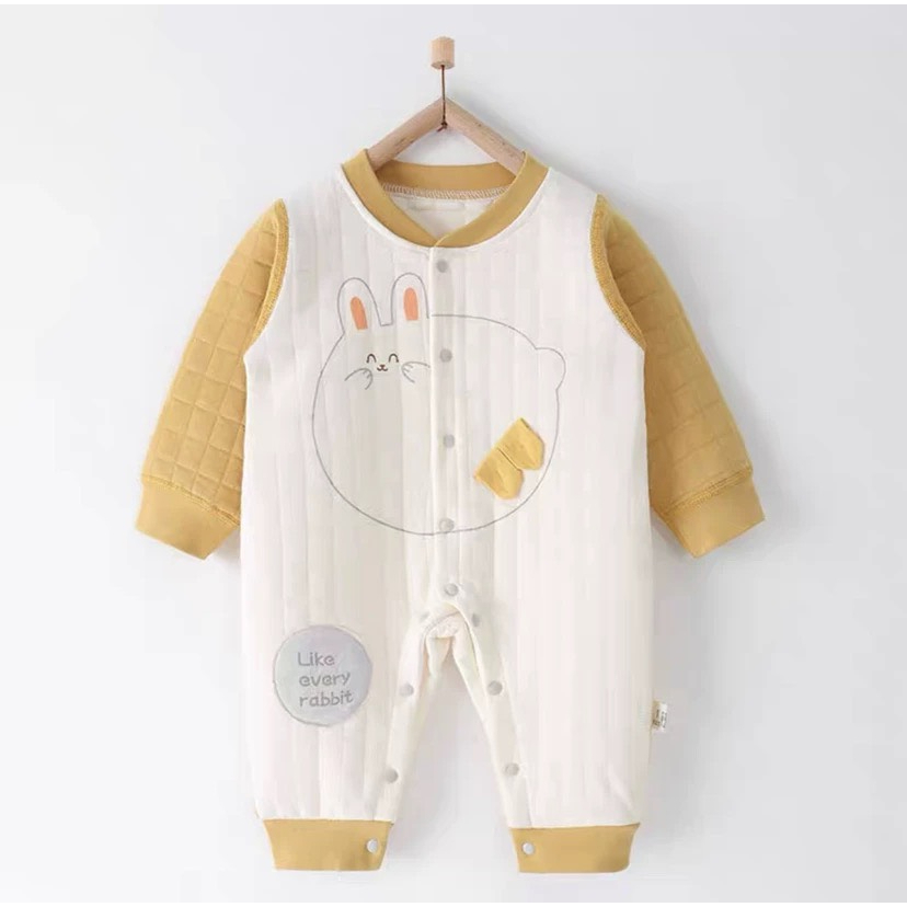 Bộ Liền Thân dài tay nỉ bông cho bé trai và bé gái sơ sinh từ 3-13kg 𝟐𝟏𝐁𝐃𝐃