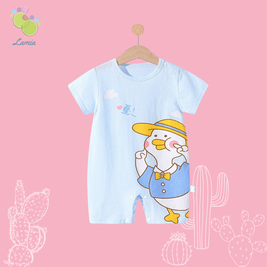 Body Đùi Cộc Tay Hè Bé Gái Chất Cotton Loại 1 Mỏng Mát 31𝐁𝐃𝐃𝐔