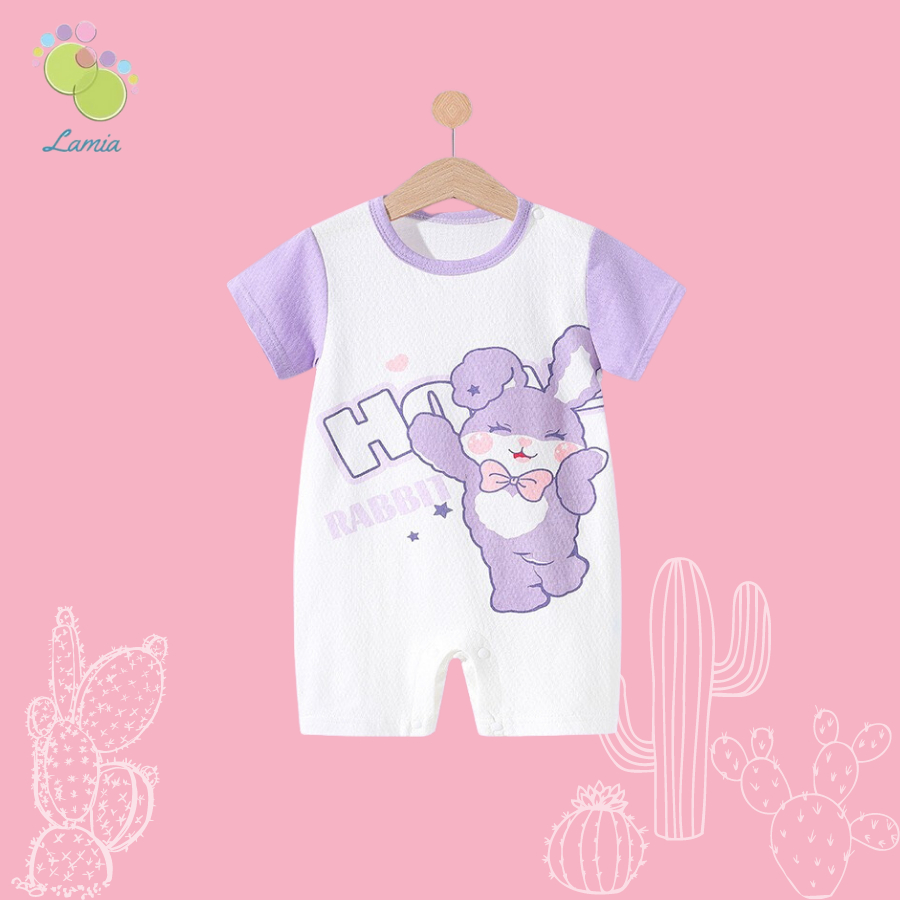 Body Đùi Cộc Tay Hè Bé Gái Chất Cotton Loại 1 Mỏng Mát 31𝐁𝐃𝐃𝐔