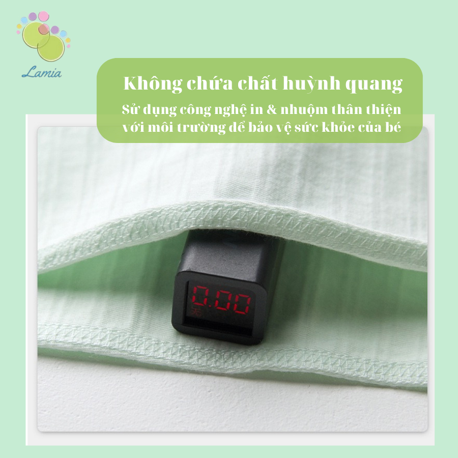 Bộ Đồ Hè Cộc Tay Cúc Giữa Cho Bé Trai Bé Gái Sơ Sinh 03BH
