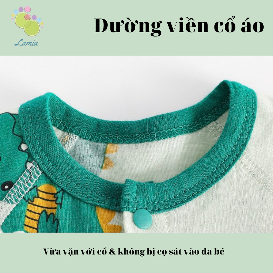 đồ cho bé trai bé gái sơ sinh bộ body đùi cộc tay cúc giữa mùa hè hàng Quảng Châu cao cấp 𝟒𝟓𝐁𝐃𝐃𝐔
