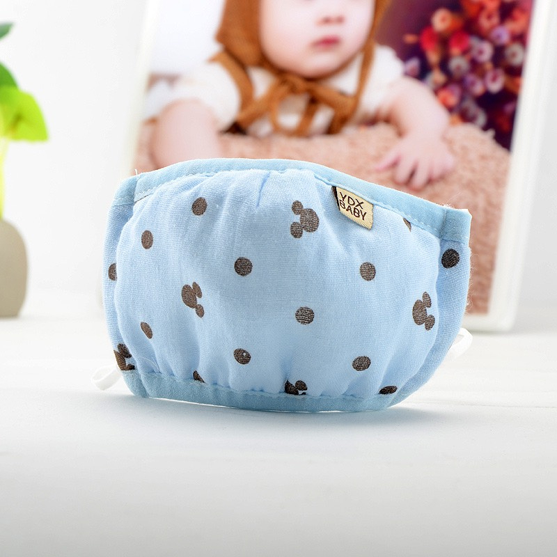 Khẩu Trang 3D 4 Lớp Chống Bụi Xuất Hàn Có Nút Chỉnh Quai Đeo Cho Bé 0-3Tuổi