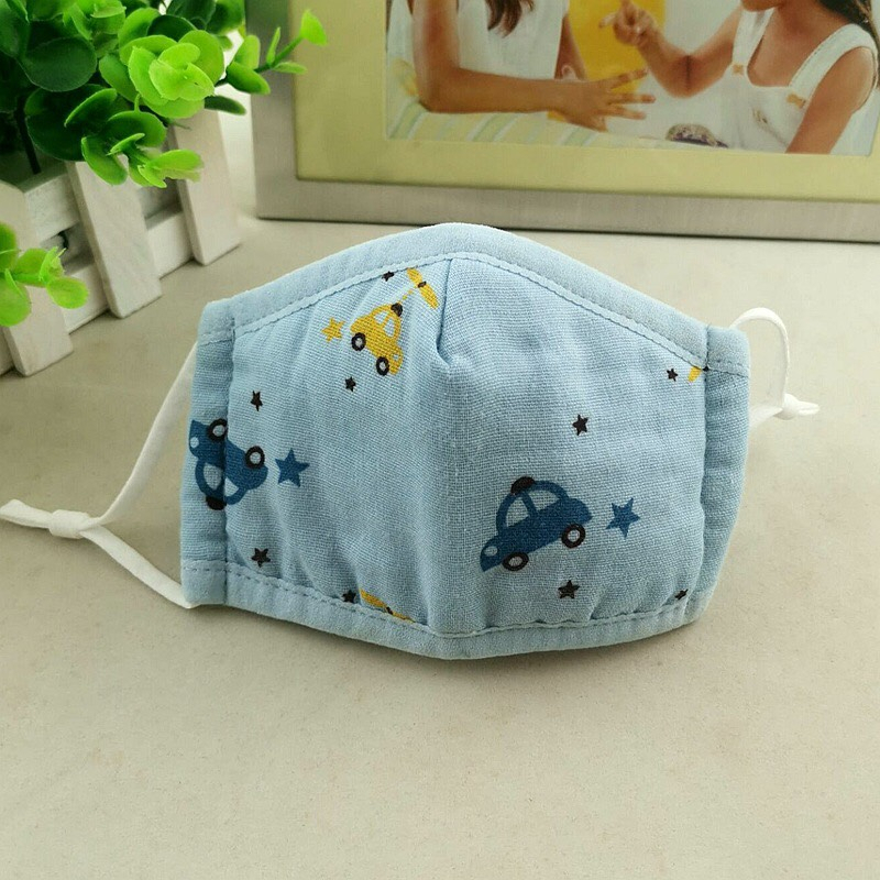 Khẩu Trang 3D 4 Lớp Chống Bụi Xuất Hàn Có Nút Chỉnh Quai Đeo Cho Bé 0-3Tuổi