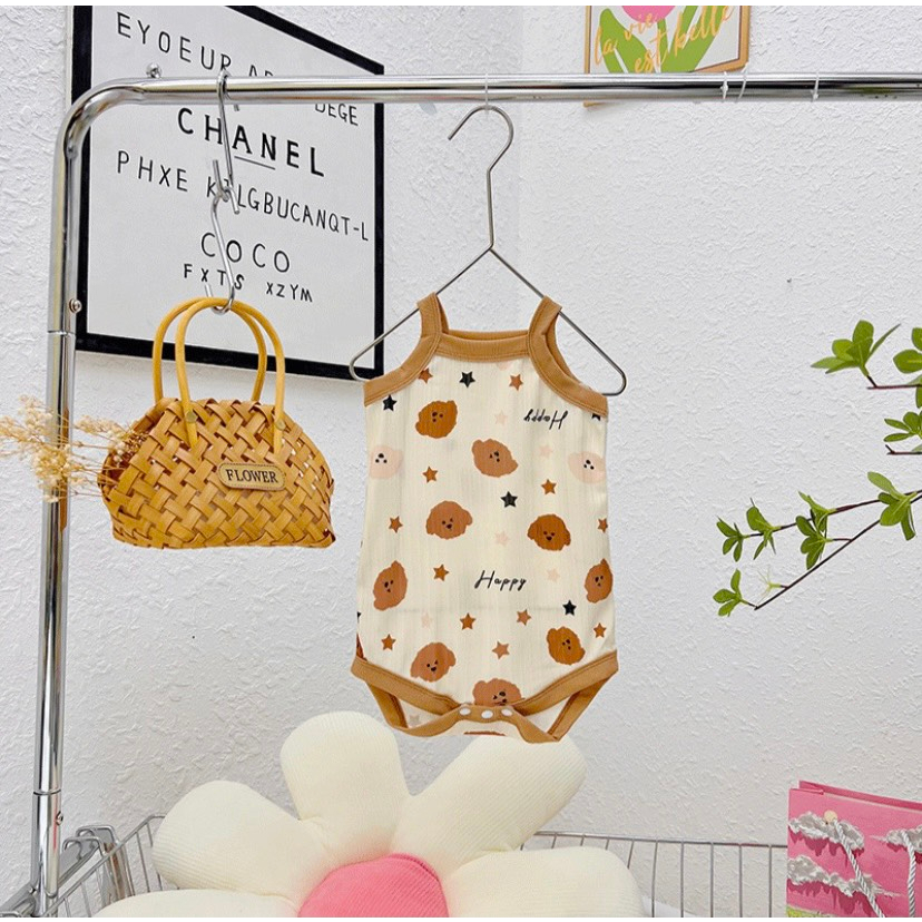 Bodysuit/ Body Chíp 2 Dây - Bộ Áo Liền Quần Hoạ Tiết Hoạt Hình Đáng Yêu Cho Bé 𝟎𝟓𝐁𝐃𝐒𝟐𝐃