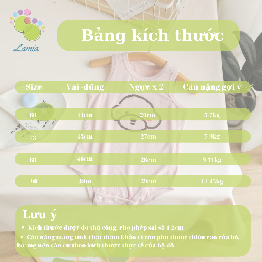 Body Chip Cho Bé Trai Bé Gái Sơ Sinh Mặc Hè Vải Cotton Co Dãn Mỏng Mát 𝟐𝟏𝐁𝐃𝐒