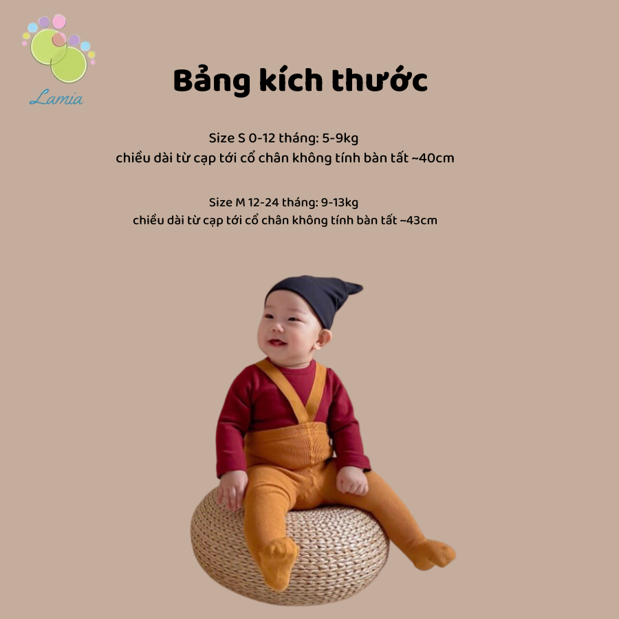 Quần tất yếm có bàn phong cách Hàn Quốc đáng yêu cho bé 𝟎𝟓𝐐𝐘𝐂𝐁