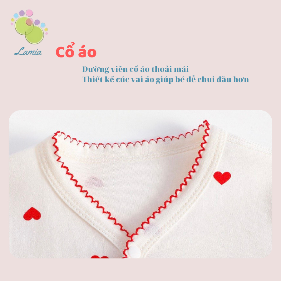 Body dài tay cho bé trai, bé gái sơ sinh bodysuit liền thân 100% cotton xuất Hàn 𝟏𝟔𝐁𝐃𝐃