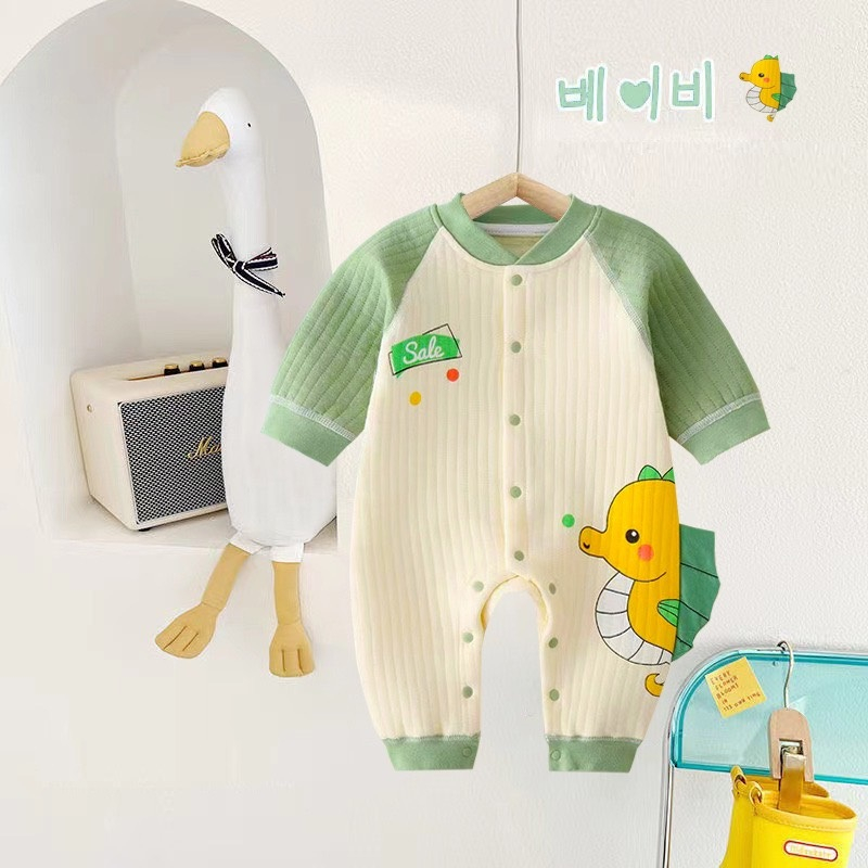 Body nỉ bông dài tay ấm áp cho bé trai bé gái sơ sinh mặc mùa đông 𝟐𝟗𝐁𝐃𝐃