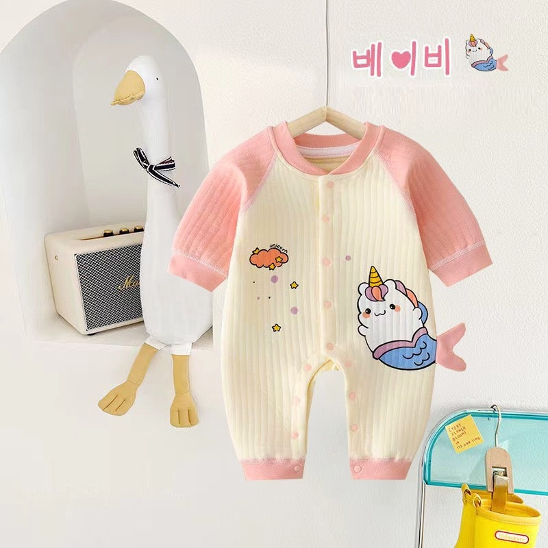 Body nỉ bông dài tay ấm áp cho bé trai bé gái sơ sinh mặc mùa đông 𝟐𝟗𝐁𝐃𝐃