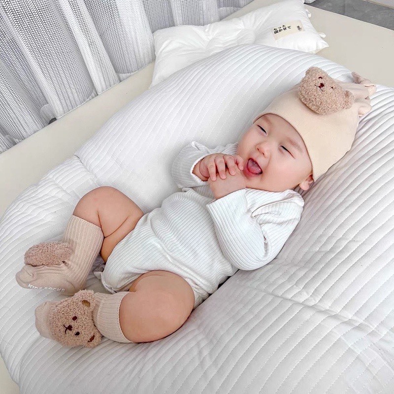 Tất vớ chống trượt hình thú nhồi bông cao cổ, thấp cổ cho bé sơ sinh 𝟎𝟓𝐓𝐓