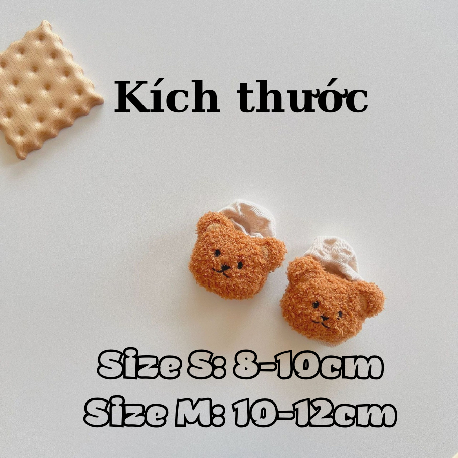 Tất vớ chống trượt hình thú nhồi bông cao cổ, thấp cổ cho bé sơ sinh 𝟎𝟓𝐓𝐓