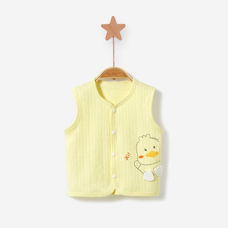 Áo khoác gile cotton 1 lớp mỏng nhẹ cho bé mặc hè thu 05AK