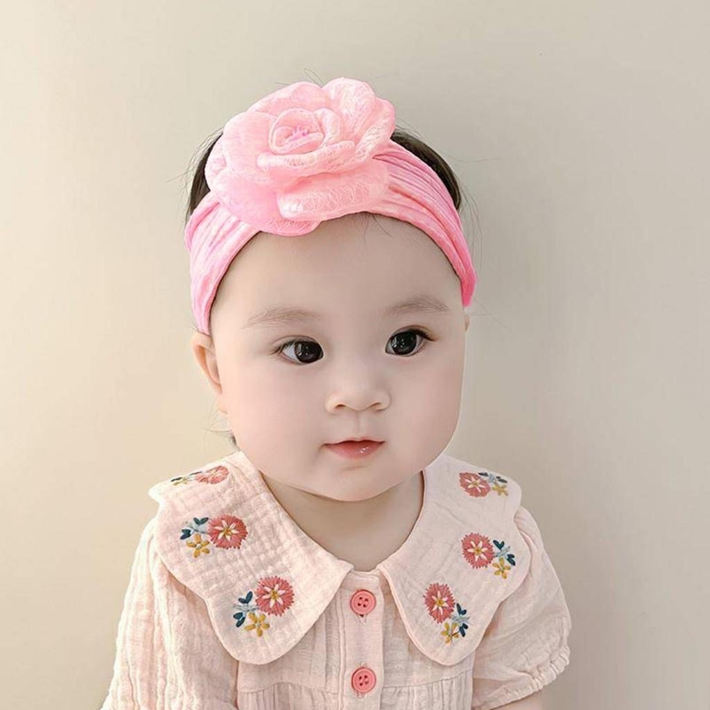 Băng đô Turban che thóp cho bé gái hình bông hoa 𝐓𝐁𝟔