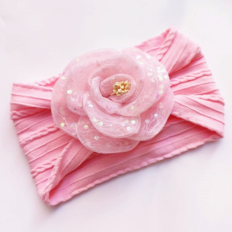 Băng đô Turban che thóp cho bé gái hình bông hoa 𝐓𝐁𝟔