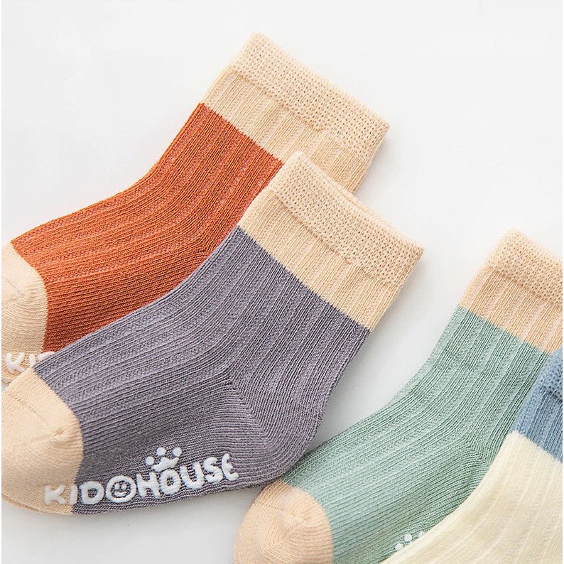 Tất cotton trơn mềm mịn cho bé 0-3 tuổi 𝟎𝟓𝐓𝐂𝐓