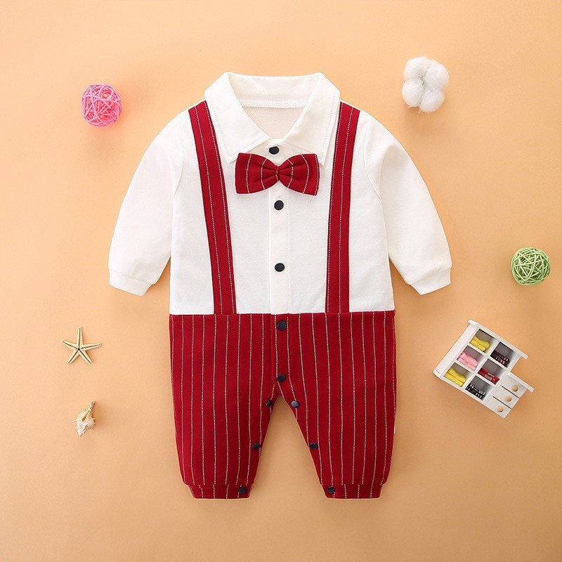 Body công tử dài tay 𝐂𝐨𝐭𝐭𝐨𝐧  mềm mịn cho bé trai mặc tết, đầy tháng, thôi nôi 𝟑𝟓𝐁𝐃𝐃