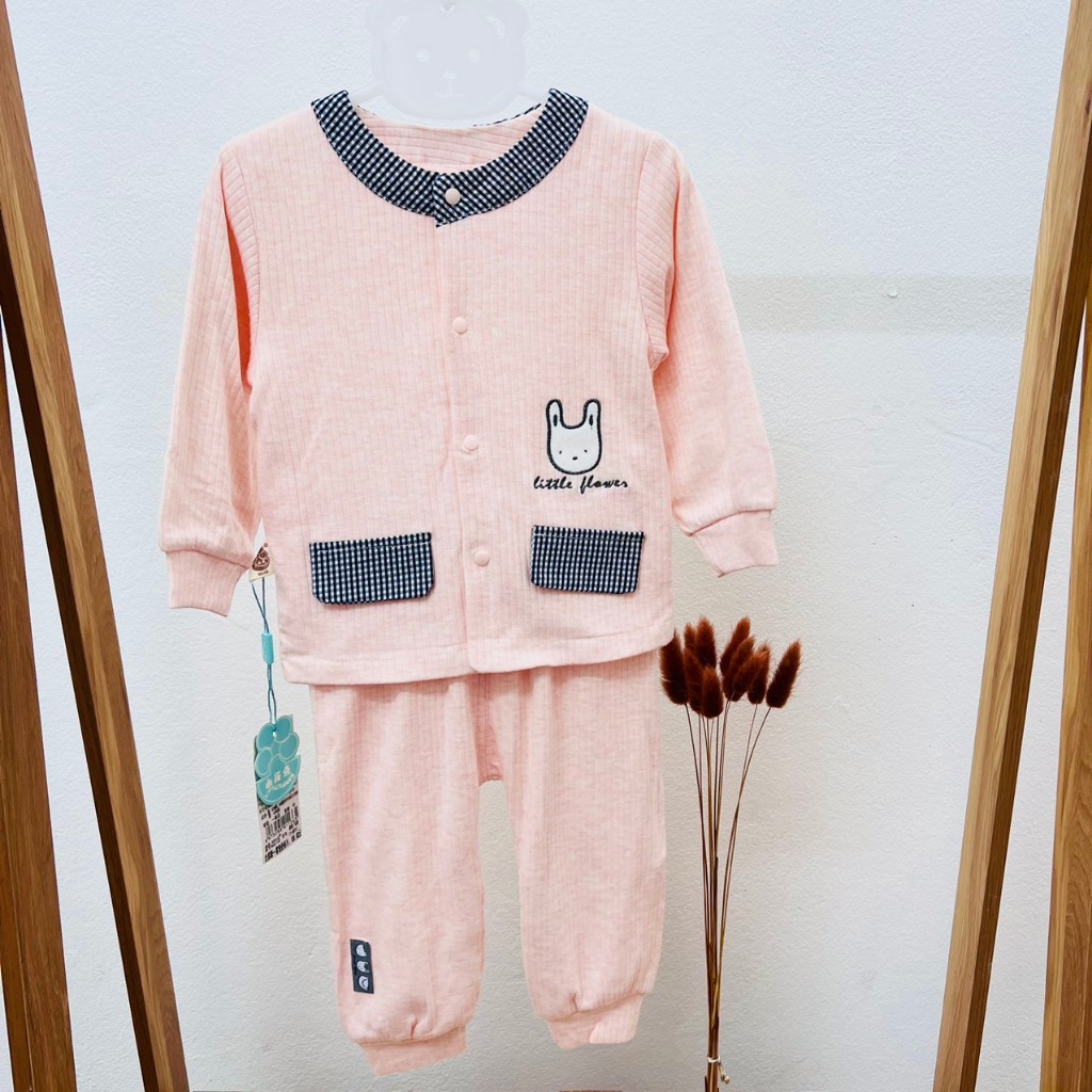 Bộ dài tay thu đông cotton 2 lớp dày dặn cho bé trai bé gái sơ sinh hàng Quảng châu cao cấp 𝟎𝟕𝐁𝐃𝐓